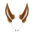 Handmade Plush Realistic Rabbit Ears Cosplay Animal Ears Headband Accessory for Live Streaming and Performance