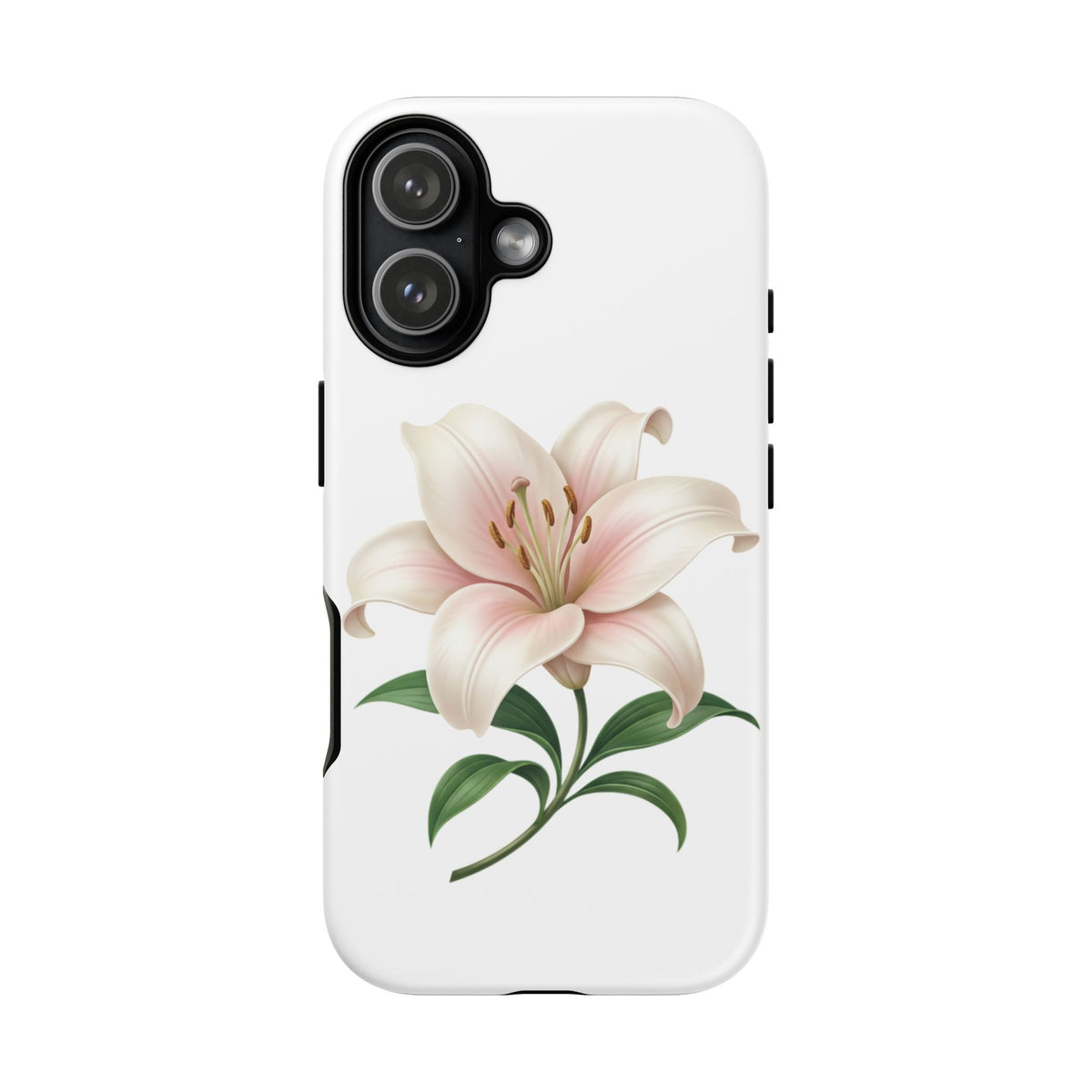 Floral Lily Phone Case — Pink Lily Tough Protective Cover