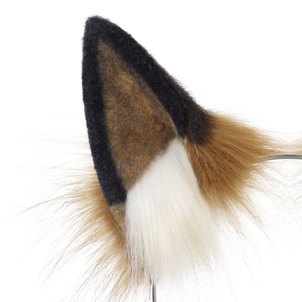 Handmade Plush Cat Ears Festival Party Role Play Cosplay Realistic Fox Animal Ears Headband