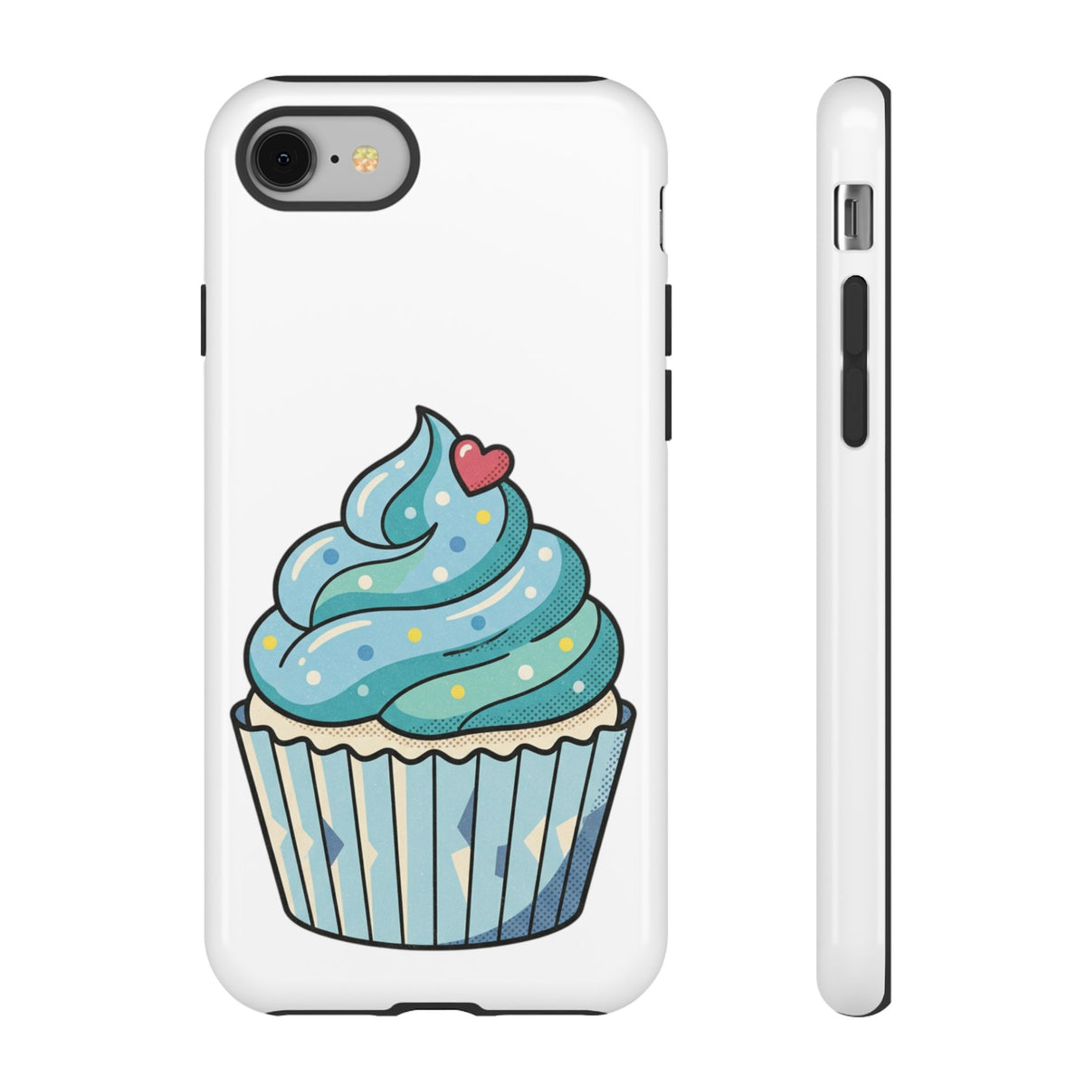 Blue Cupcake Tough Phone Cases