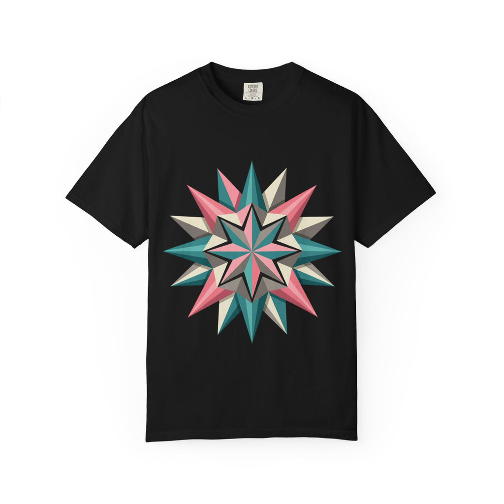 Geometric Starburst Graphic T-Shirt