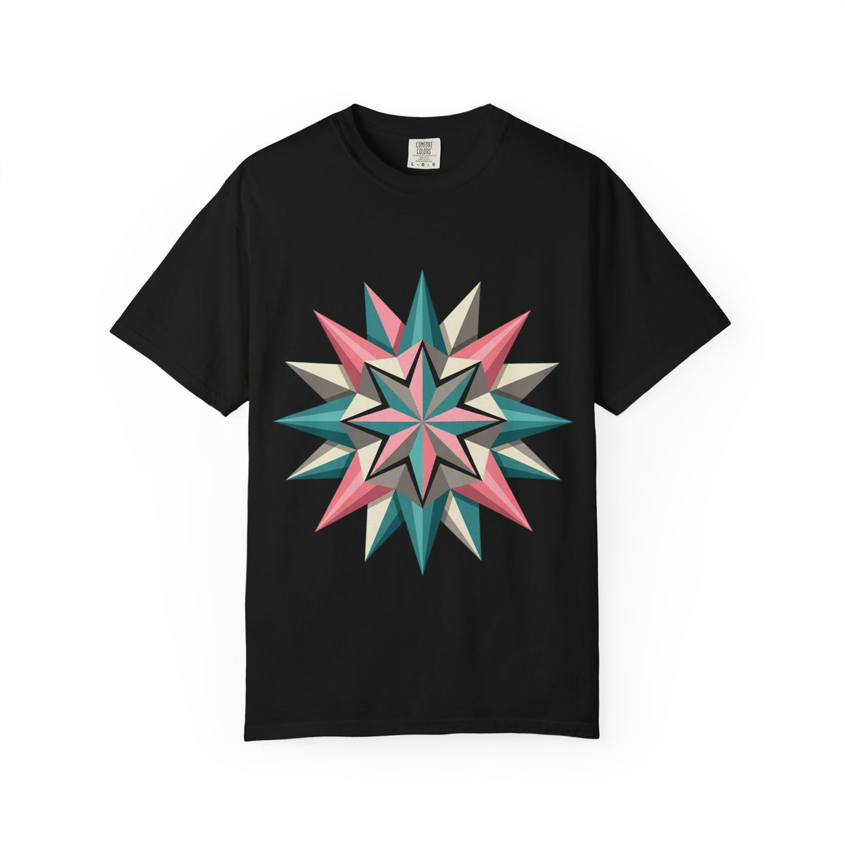 Geometric Starburst Graphic T-Shirt