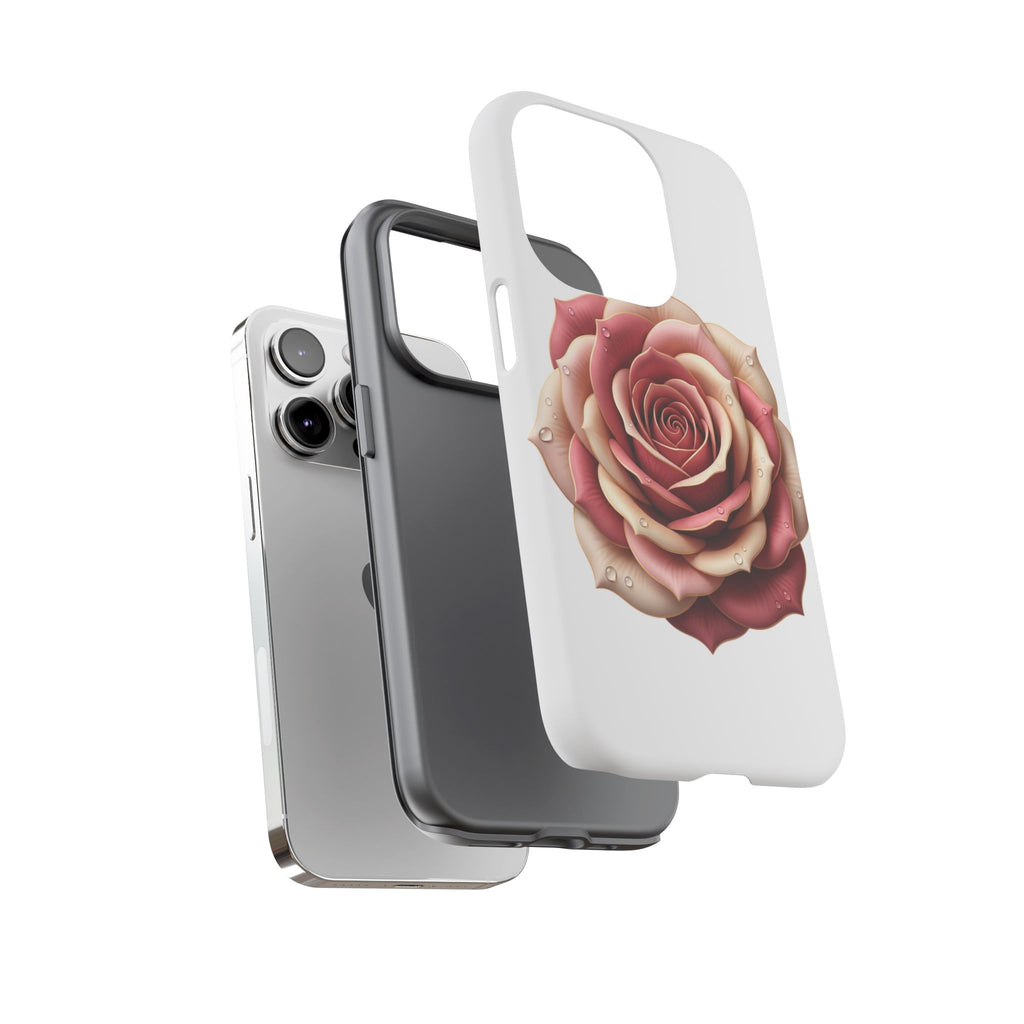 Rose Waterdrop Tough Phone Case — Protective Floral iPhone Cover