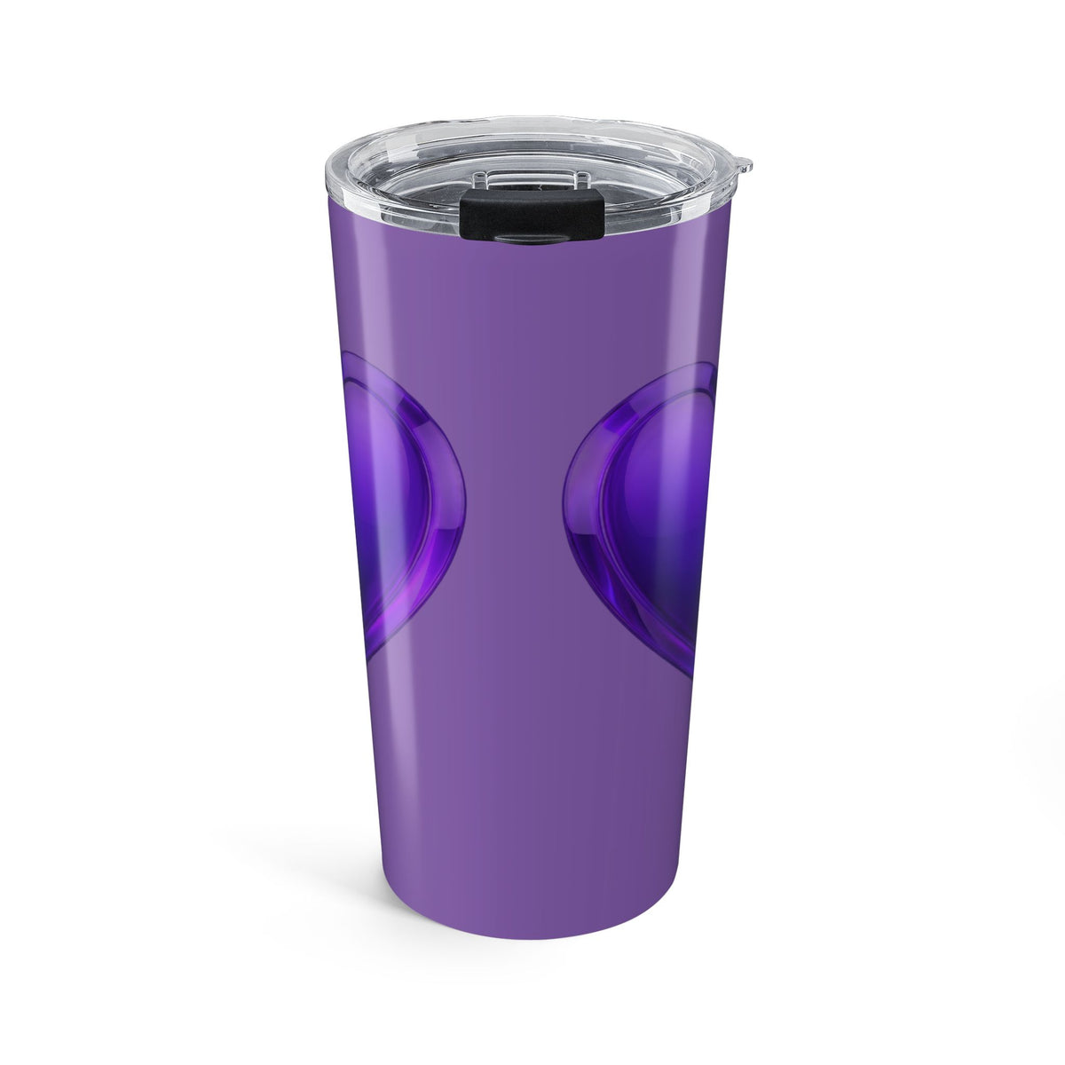 20oz Purple Heart Tumbler - Insulated Travel Cup- Dark Purple