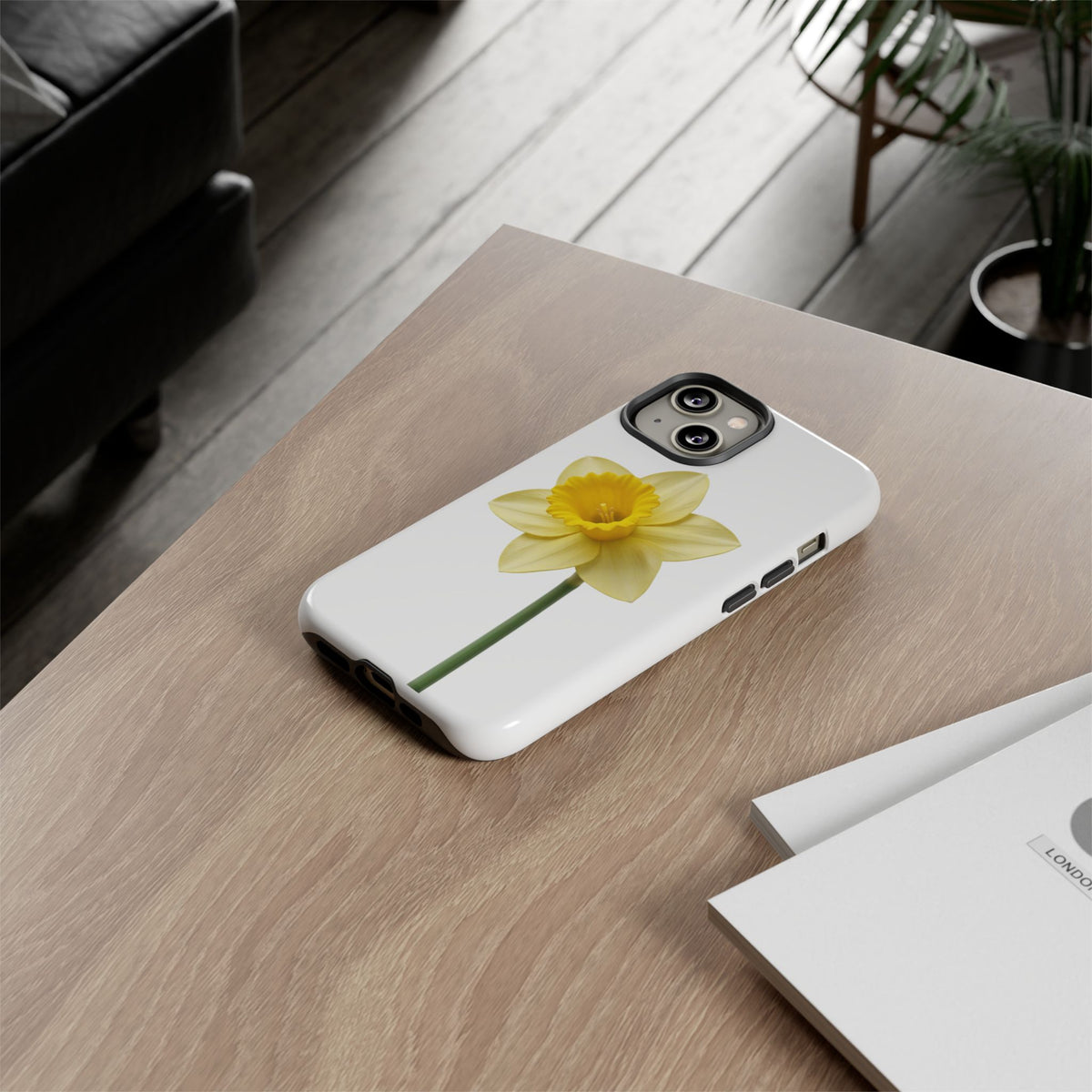 Daffodil Blossom Tough Phone Case — Yellow Spring Floral iPhone Cover