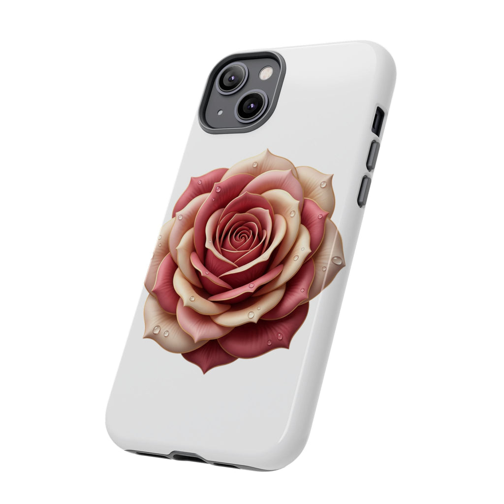 Rose Waterdrop Tough Phone Case — Protective Floral iPhone Cover