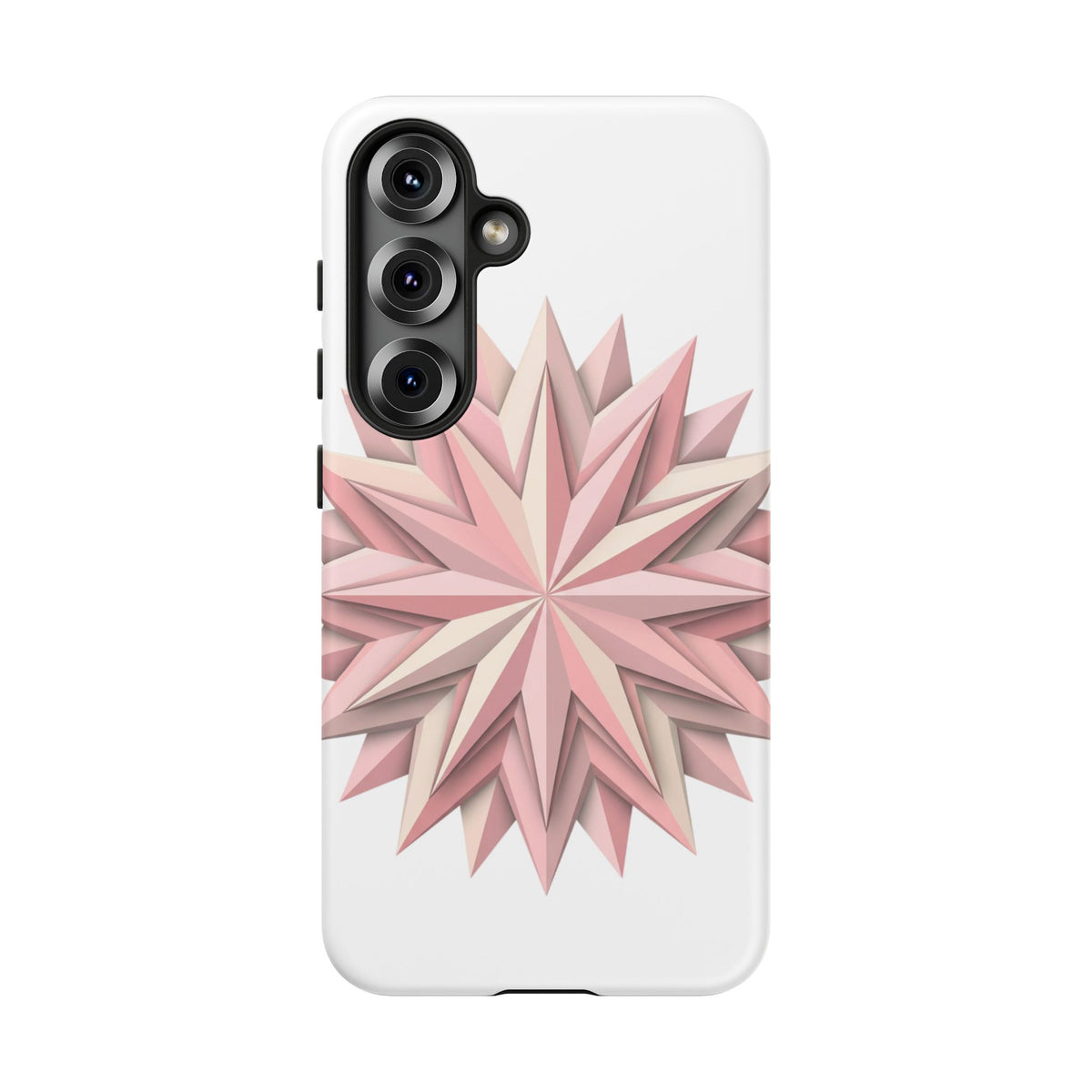 Pink Geometric Star Phone Case — Tough Protective iPhone Cover