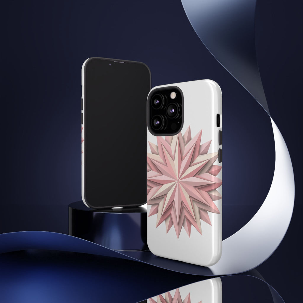 Pink Geometric Star Phone Case — Tough Protective iPhone Cover