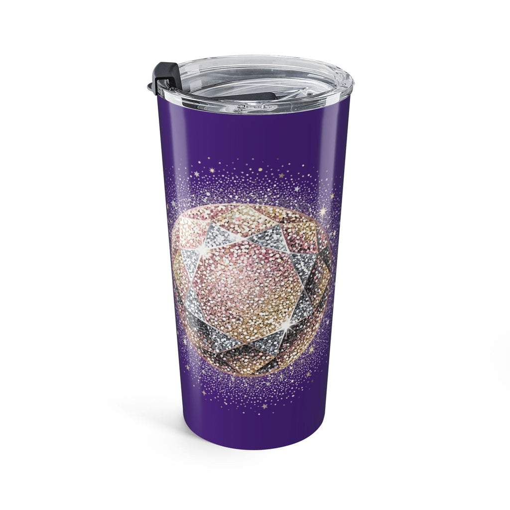 Glittery Dark Purple Tumbler 20oz