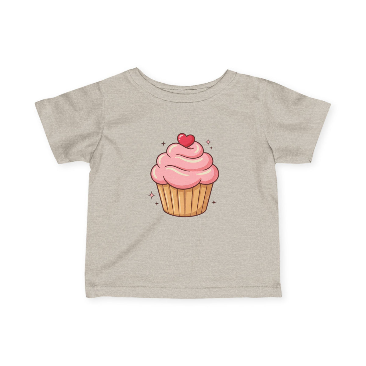 Pink Cupcake Infant Fine Jersey Tee