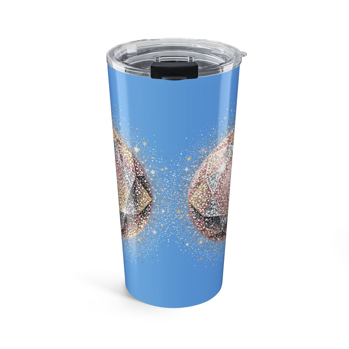 Glittery Light Blue Tumbler 20oz