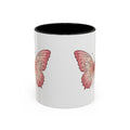 Pink Watercolor Butterfly Accent Coffee Mug — Floral Boho Tea & Coffee Cup (11/15oz)