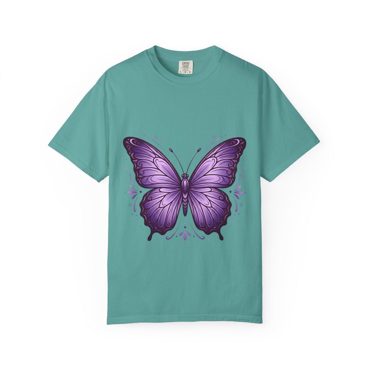 Purple Butterfly T-Shirt — Elegant Monarch Graphic Tee