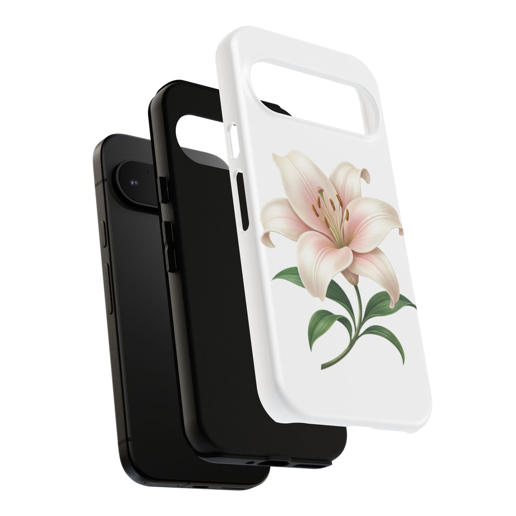 Floral Lily Phone Case — Pink Lily Tough Protective Cover