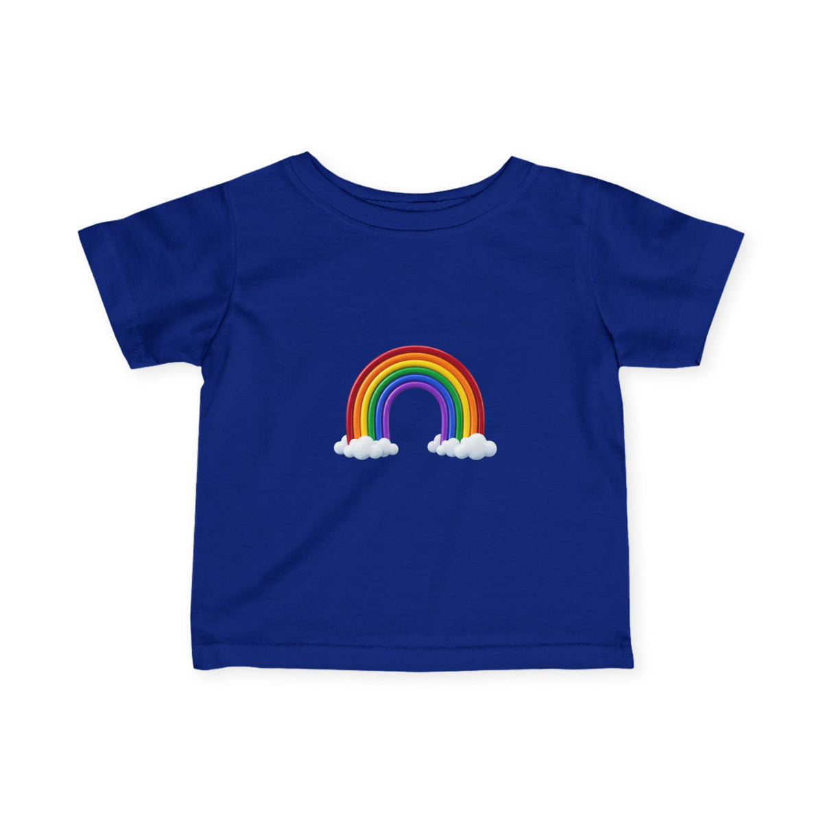 Infant Tee — Rainbow with Clouds Baby T-Shirt