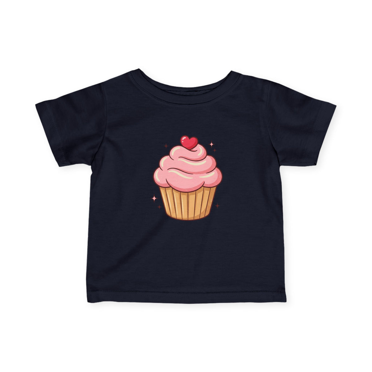 Pink Cupcake Infant Fine Jersey Tee