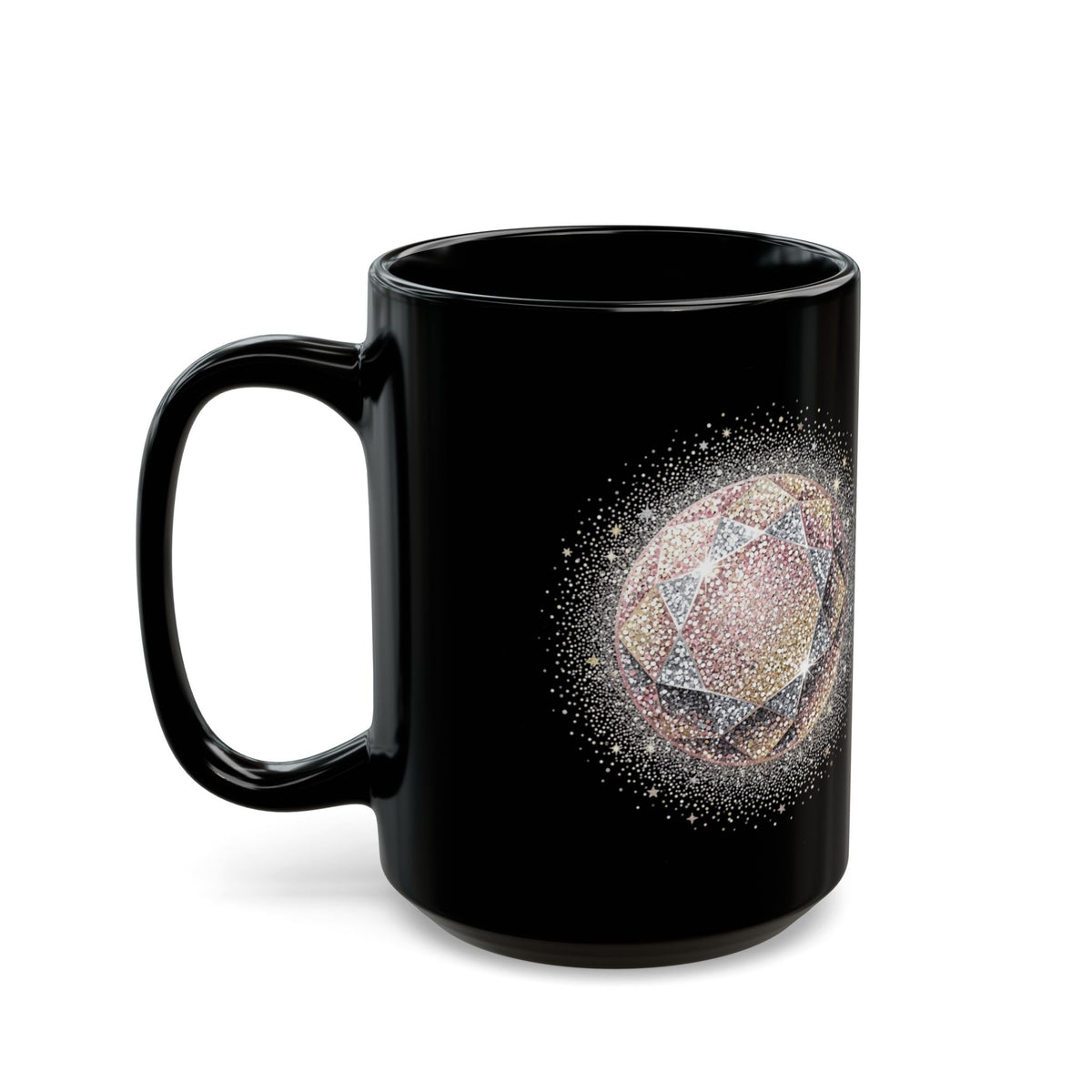 Glittery Black Mug (11oz, 15oz)