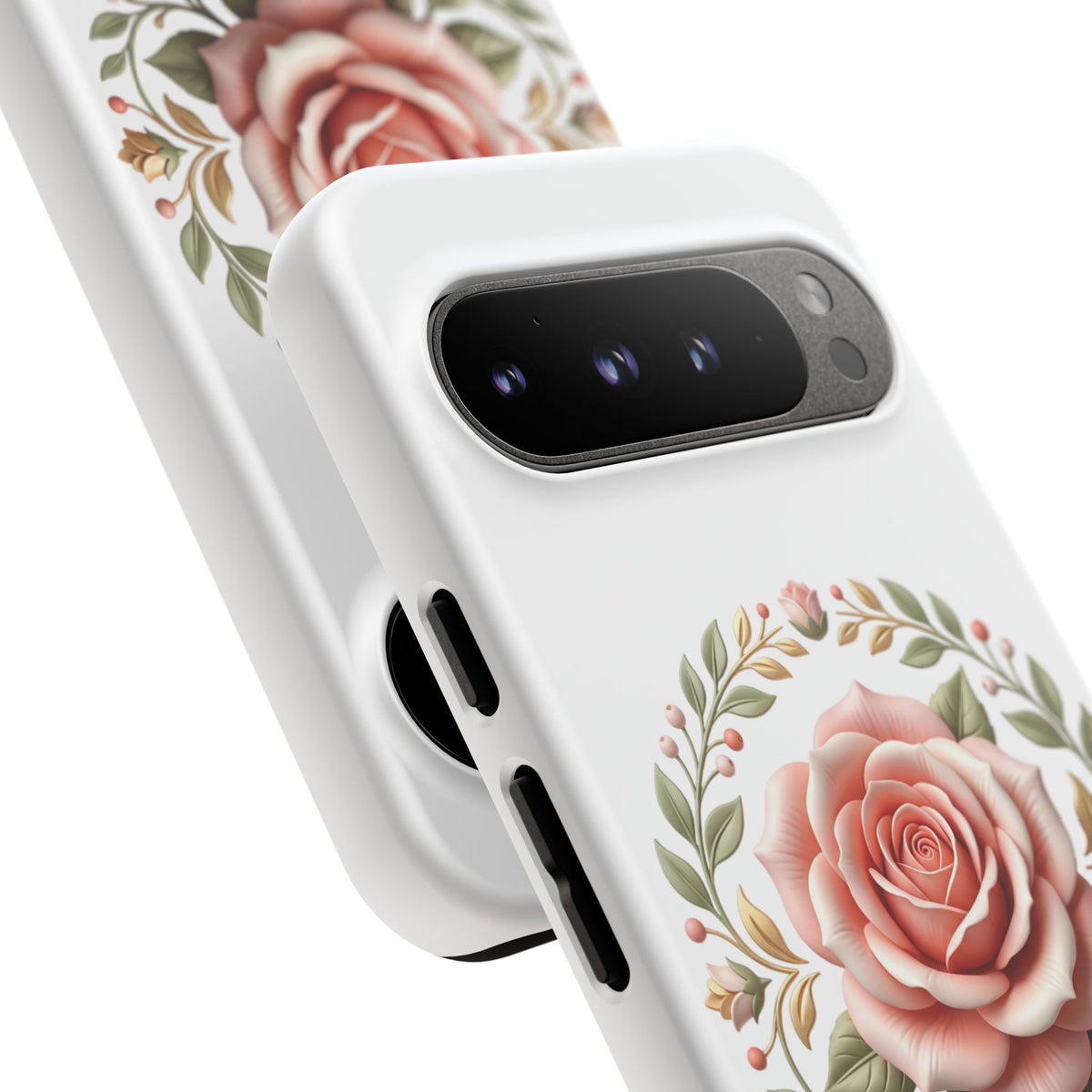 Floral Rose Wreath Tough Phone Case