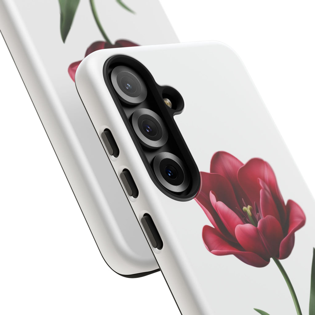 Tulip Floral Tough Phone Case – Protective Blossom iPhone Cover