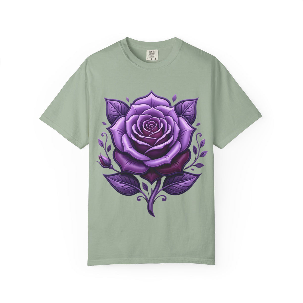 Purple Rose Graphic T-Shirt