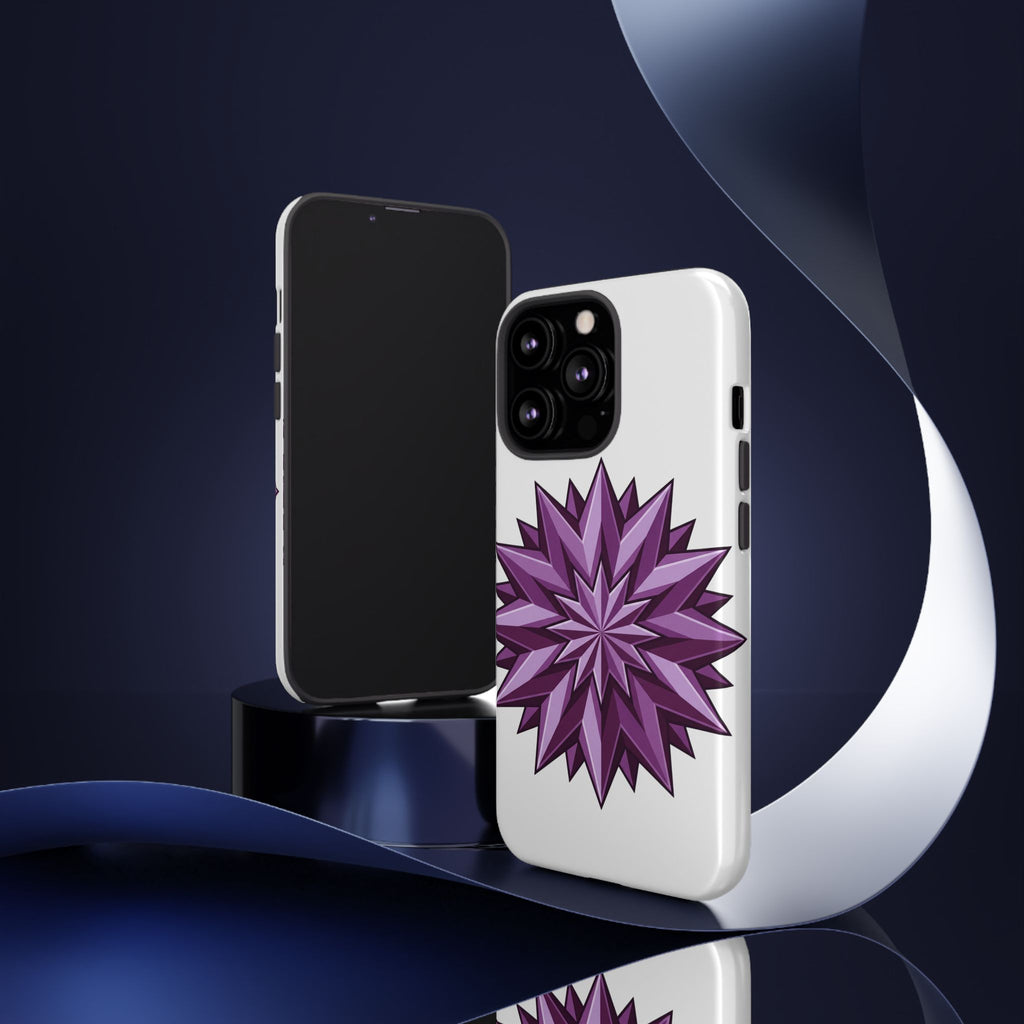 Purple Geometric Star Phone Case
