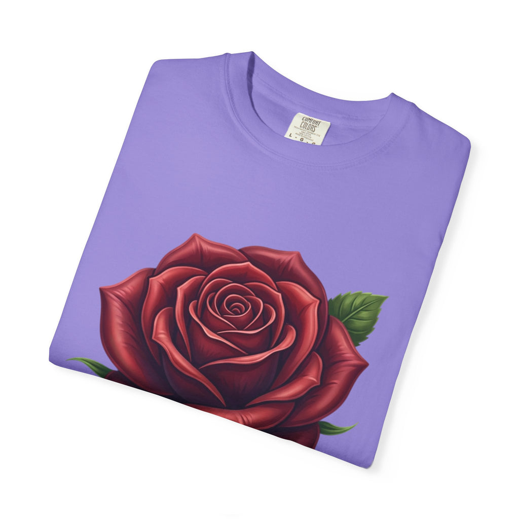 Rose Graphic T‑Shirt — Large Red Rose Floral Tee