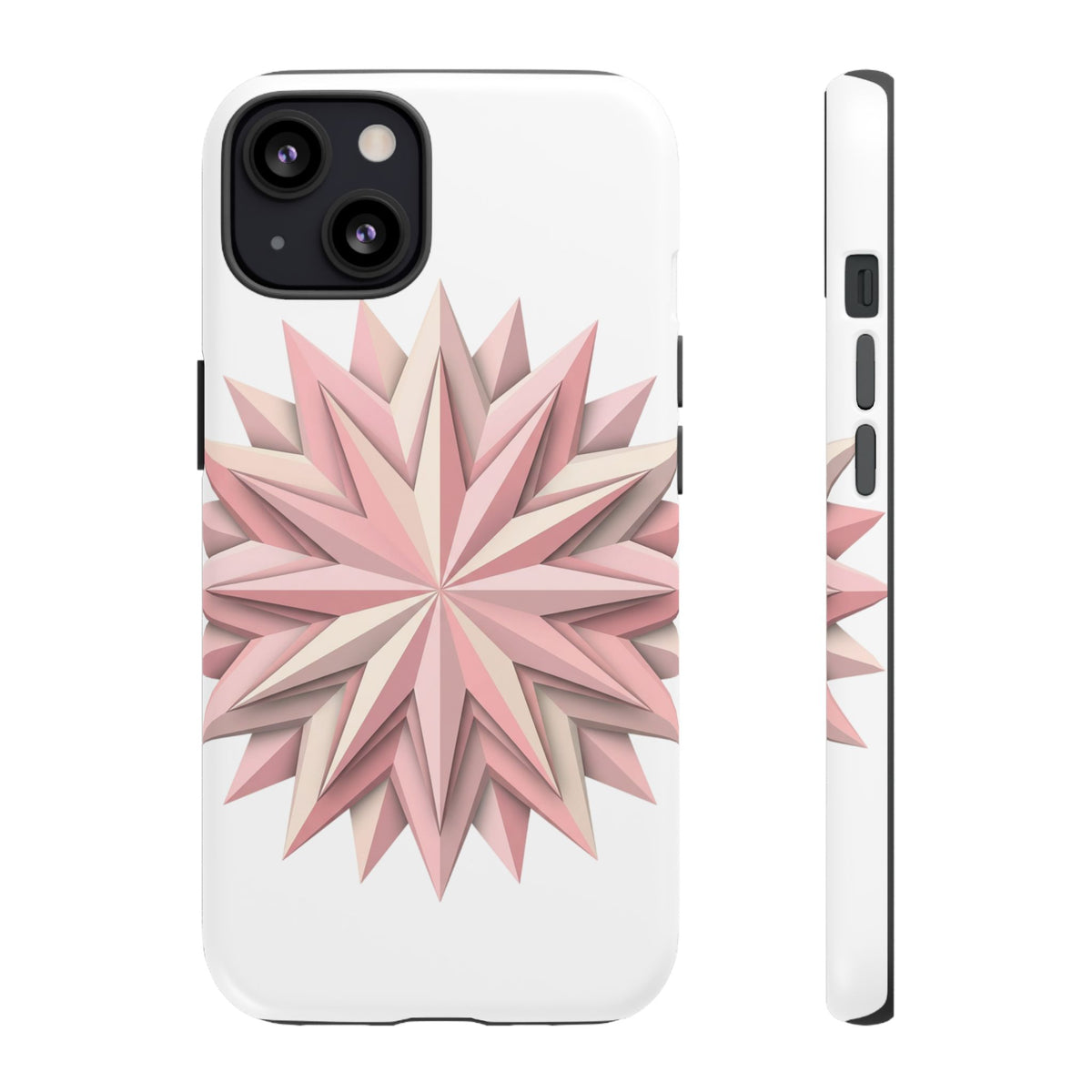 Pink Geometric Star Phone Case — Tough Protective iPhone Cover