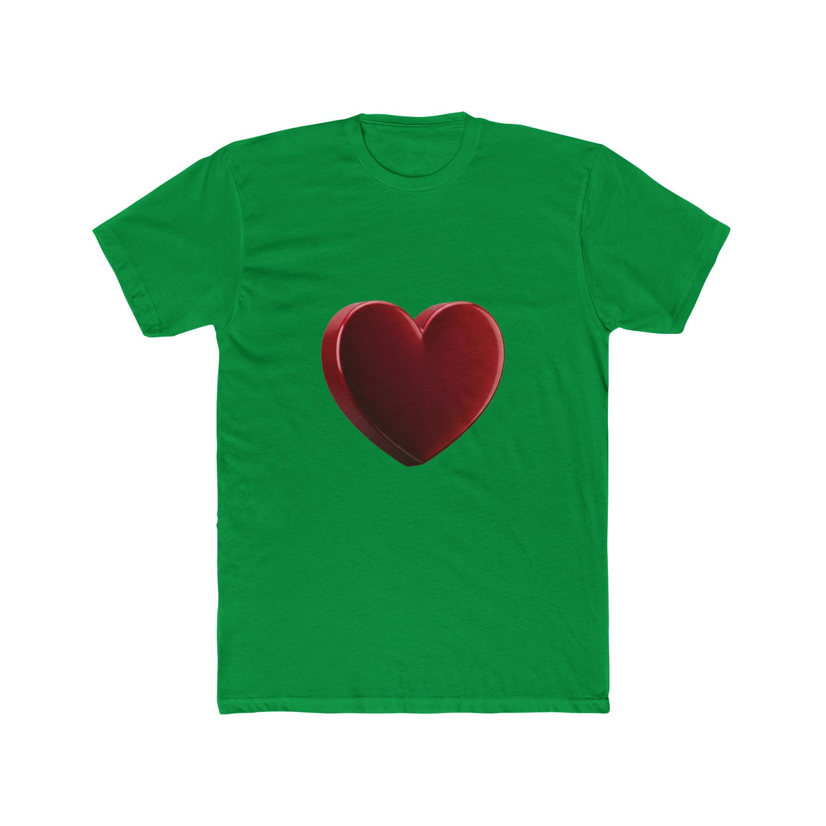 Red Heart Graphic Tee — Minimal Valentine Love Shirt