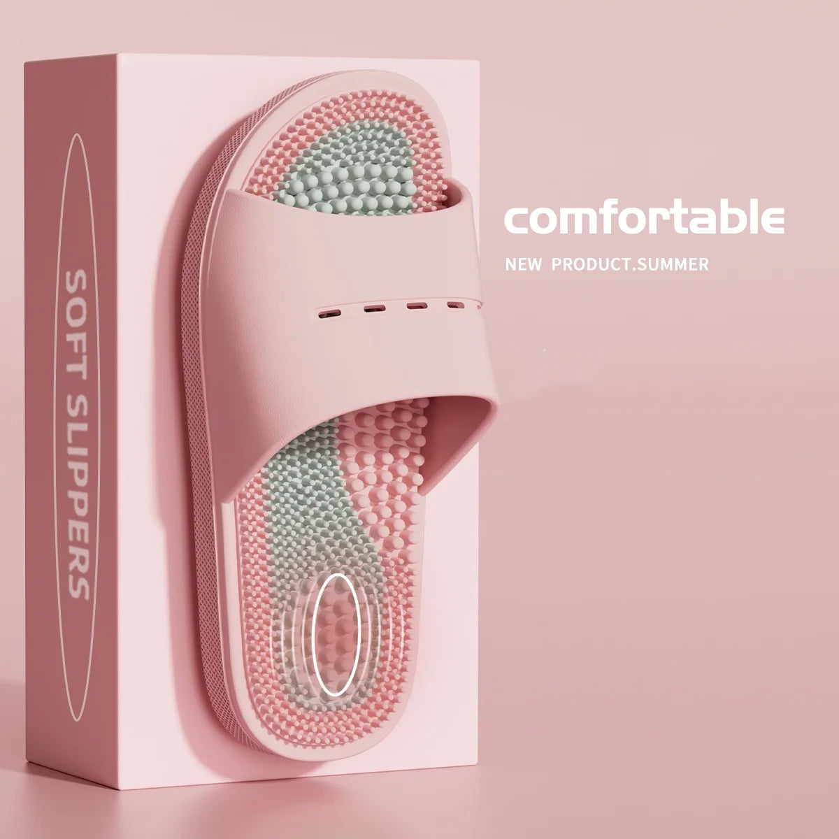Personalized massage slippers indoor home men's summer bath non-slip slippers