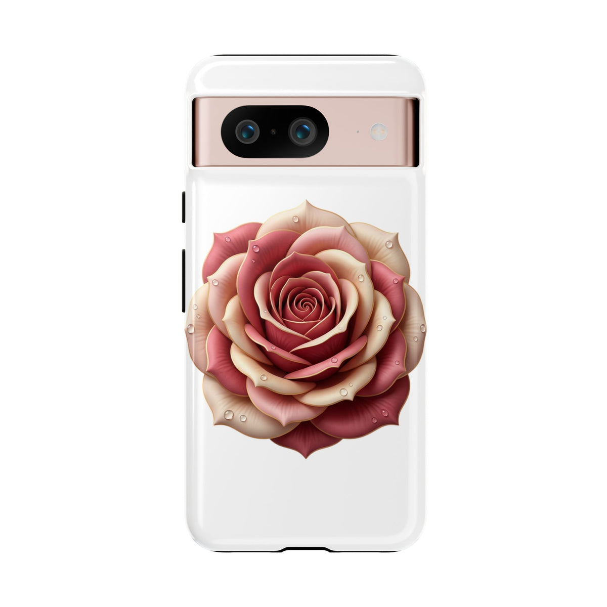 Rose Waterdrop Tough Phone Case — Protective Floral iPhone Cover