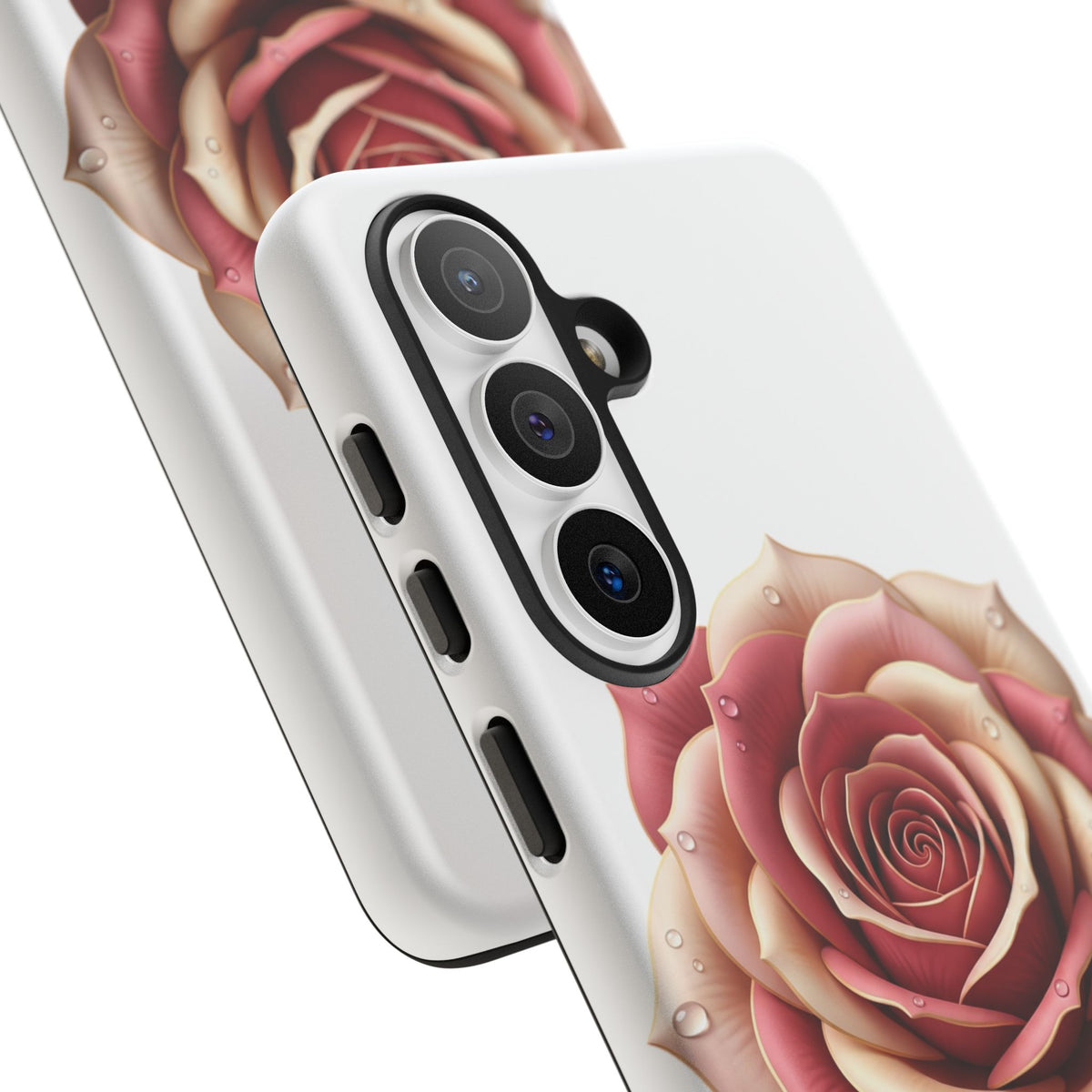 Rose Waterdrop Tough Phone Case — Protective Floral iPhone Cover