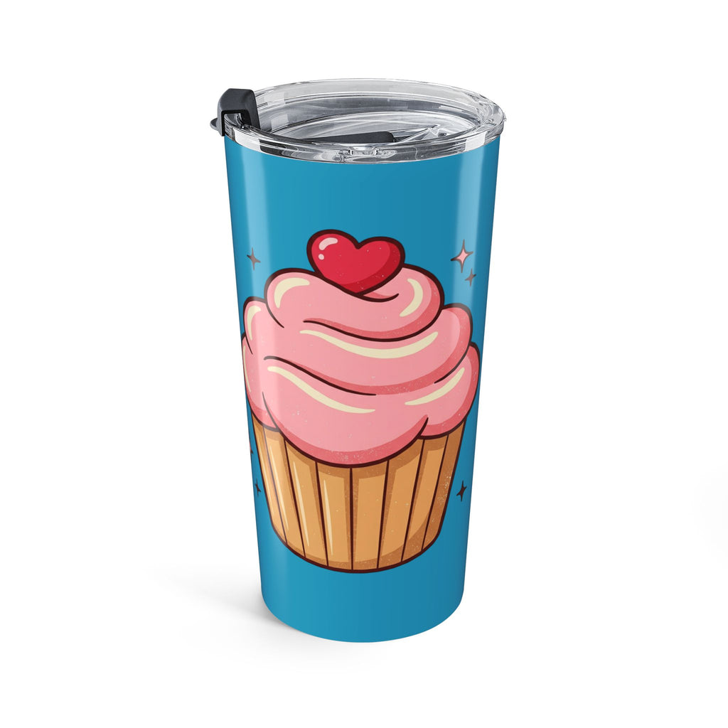 Pink Cupcake Tumbler 20oz- Turquoise