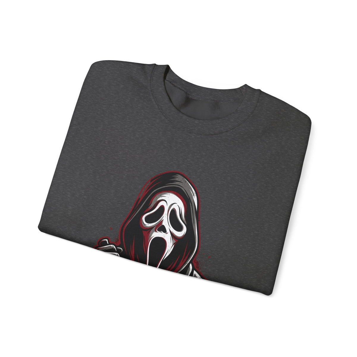 Scream Mask Crewneck Sweatshirt – Horror Ghostface Graphic