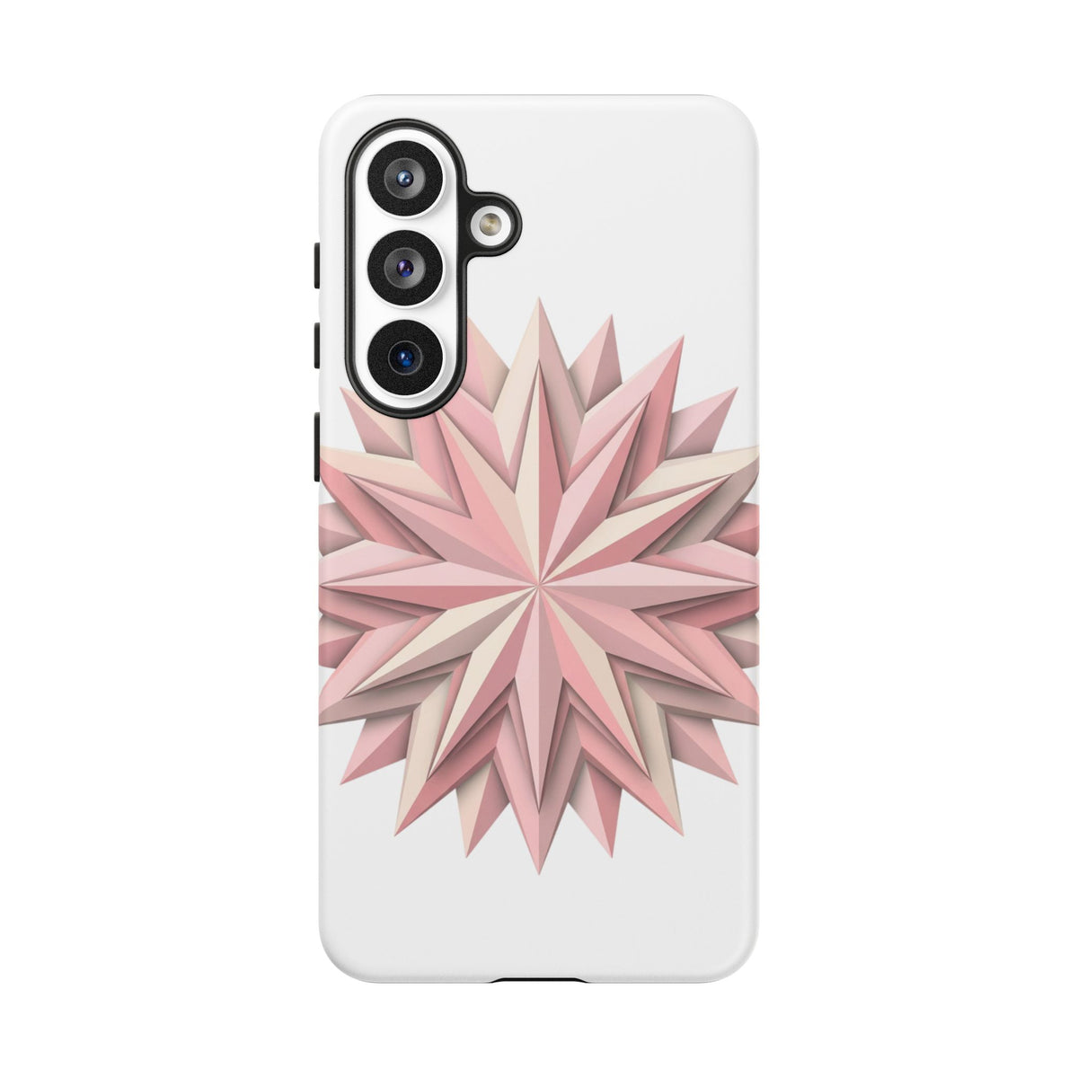 Pink Geometric Star Phone Case — Tough Protective iPhone Cover
