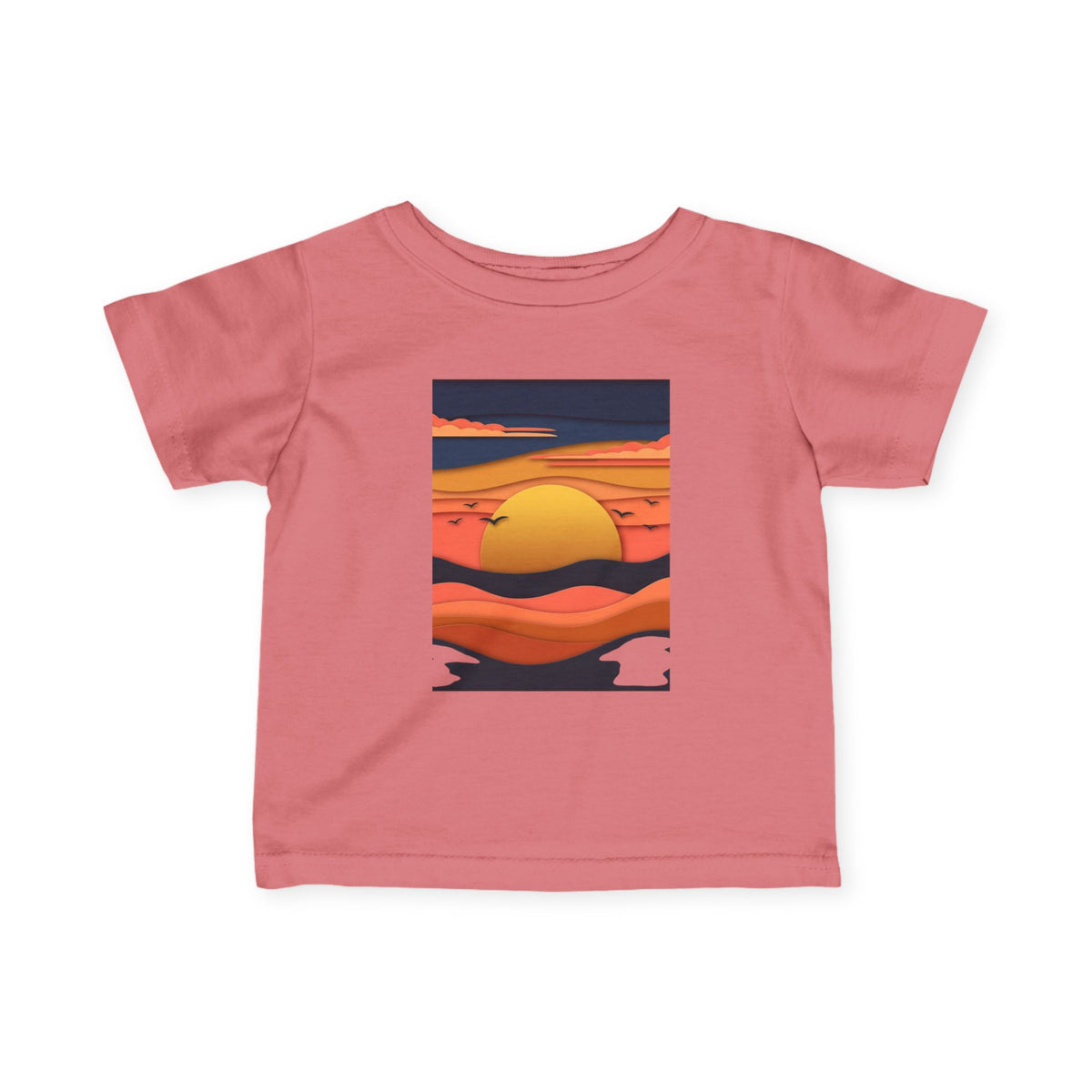 Infant Tee — Retro Sunset Graphic Baby Shirt