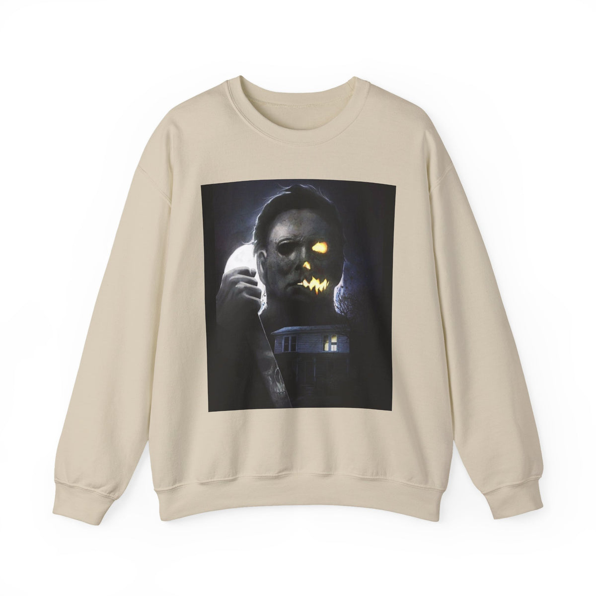 Halloween Michael Myers Mask Crewneck Sweatshirt
