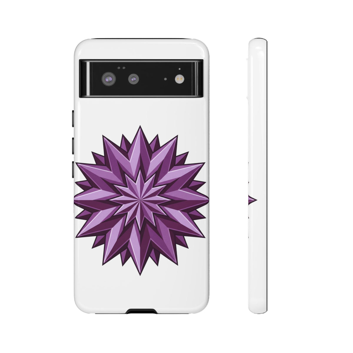 Purple Geometric Star Phone Case