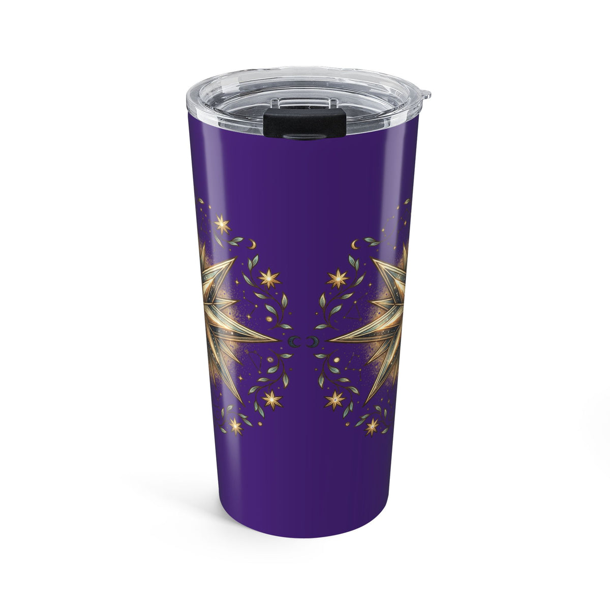 Star Print Dark Purple Insulated Tumbler 20oz
