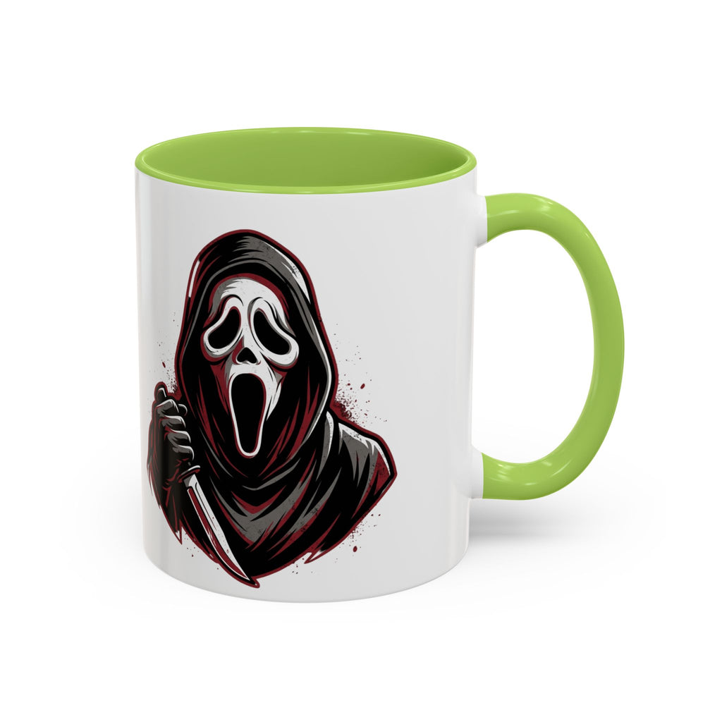 Scream Mask Accent Coffee Mug — Horror Killer Design (11/15oz)