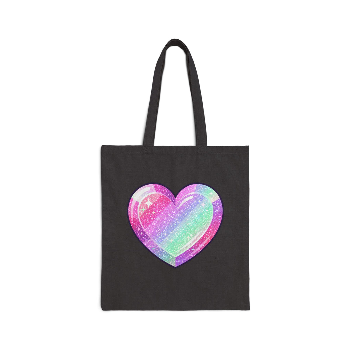 Pastel Rainbow Heart Tote