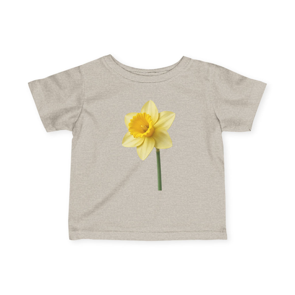Infant Tee — Yellow Daffodil Floral Baby Shirt