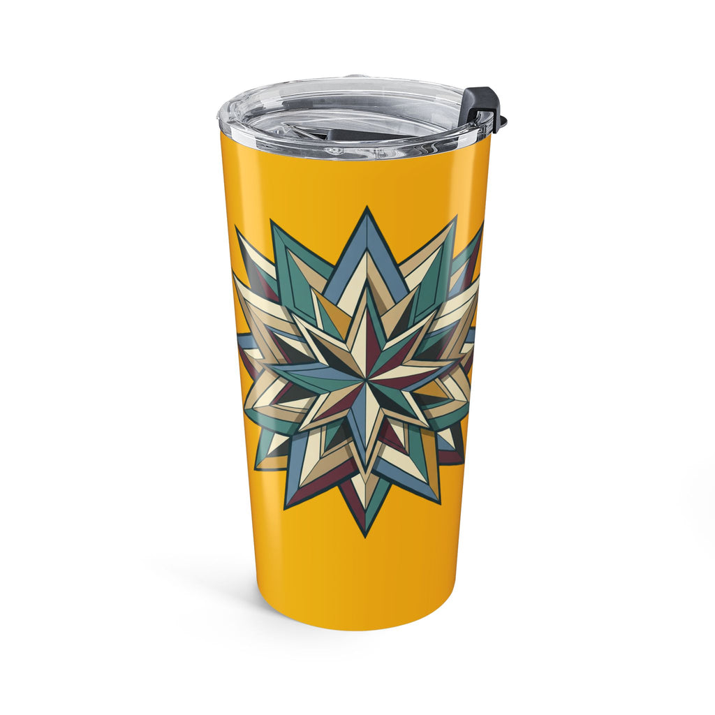 Geometric Star Yellow Tumbler 20oz