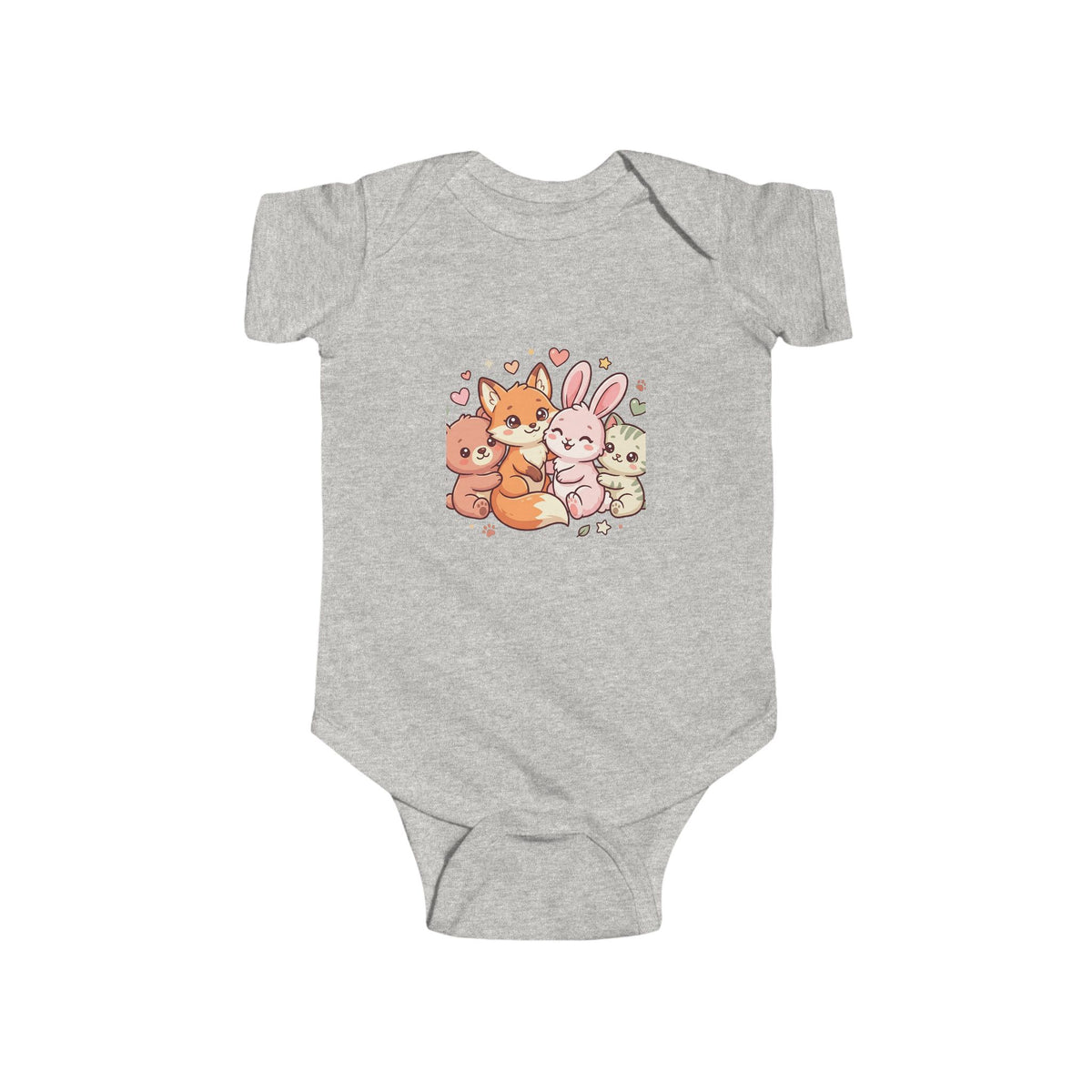Cute Forest Friends Infant Bodysuit — Baby Animal Crew Onesie