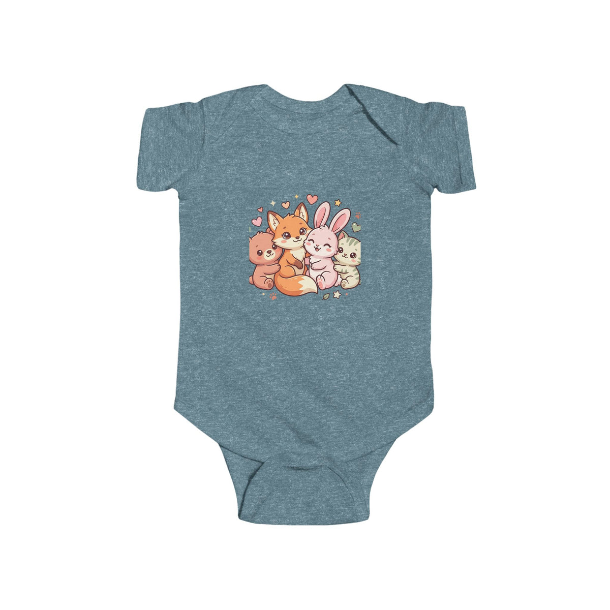 Cute Forest Friends Infant Bodysuit — Baby Animal Crew Onesie