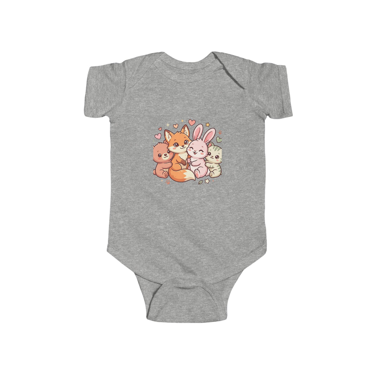 Cute Forest Friends Infant Bodysuit — Baby Animal Crew Onesie