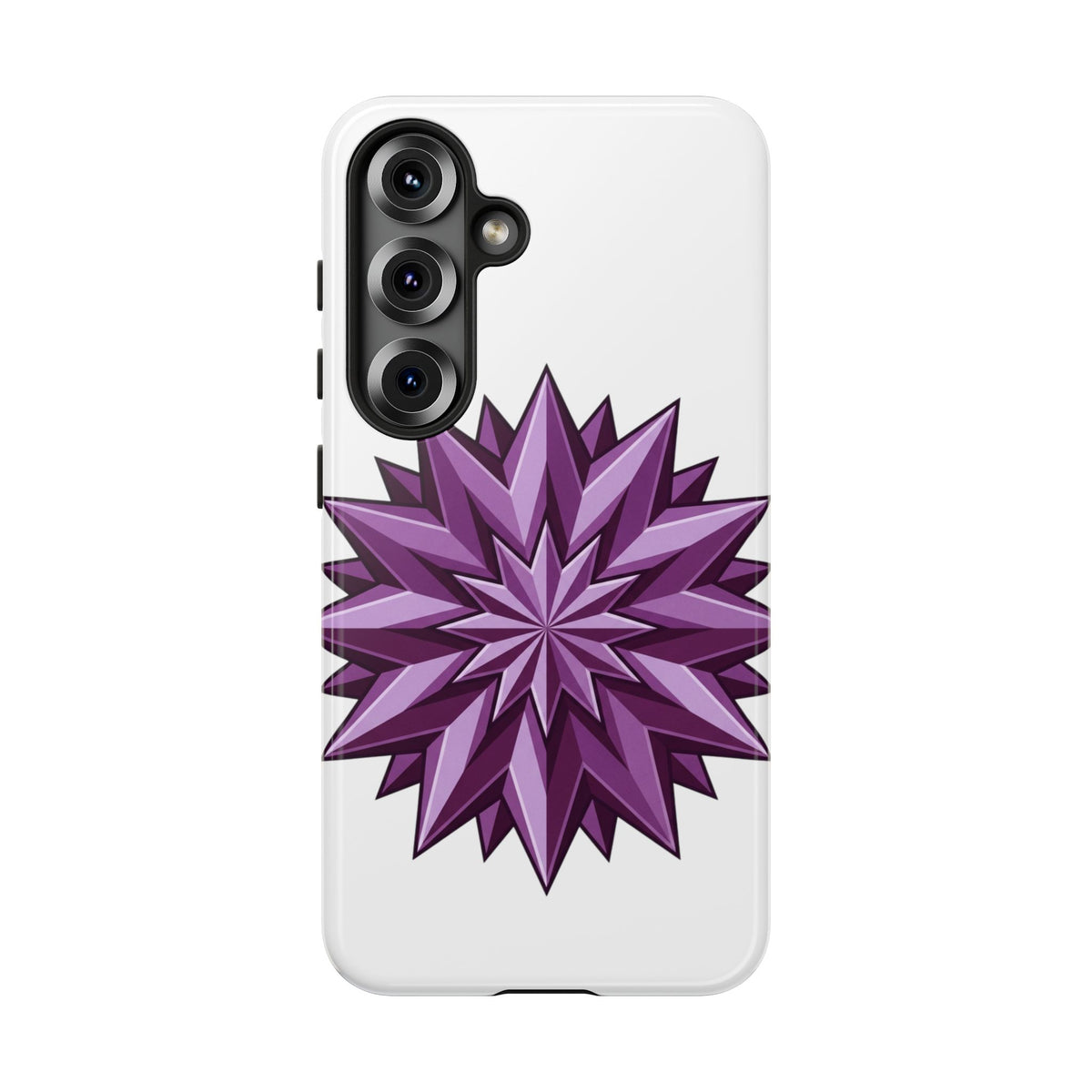 Purple Geometric Star Phone Case