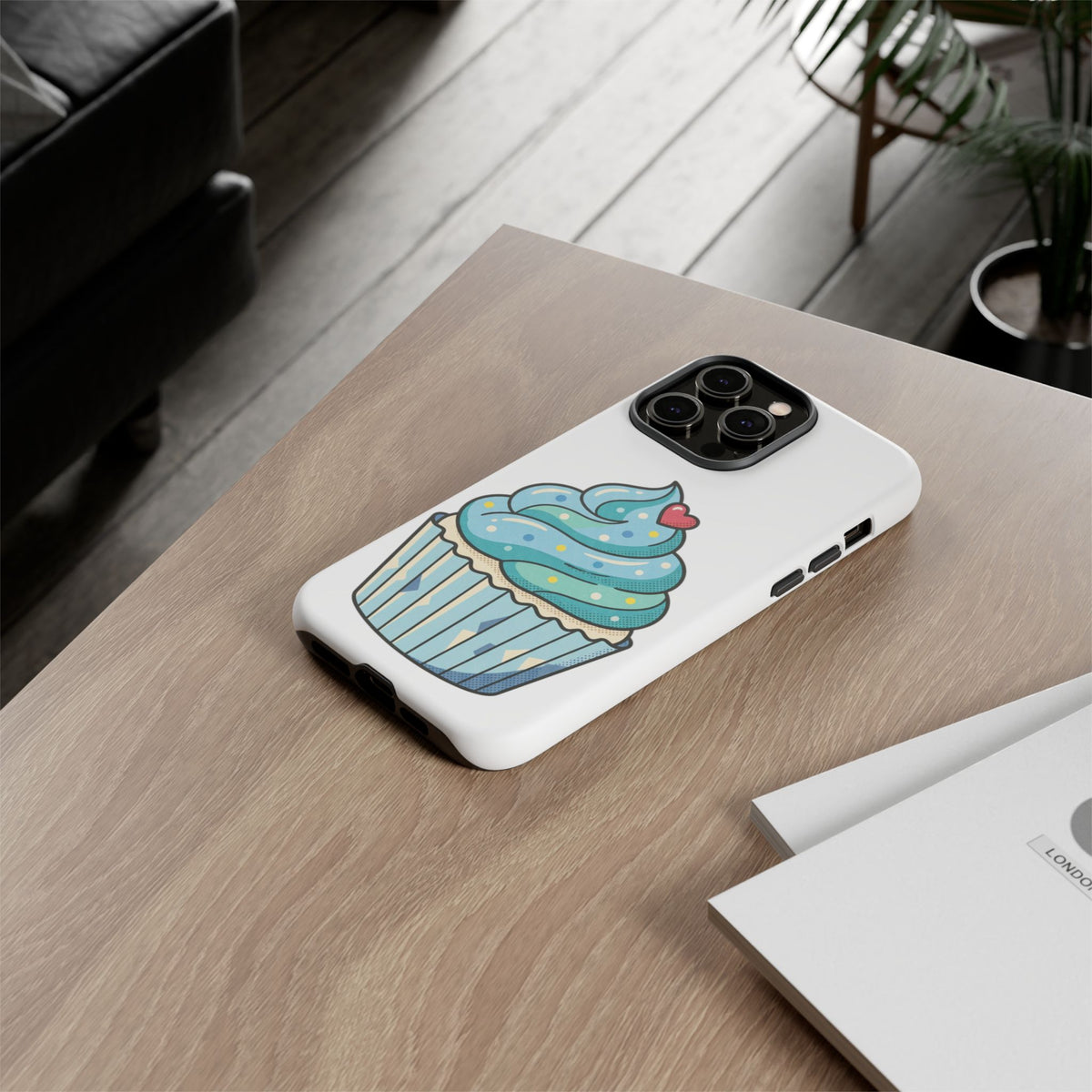 Blue Cupcake Tough Phone Cases