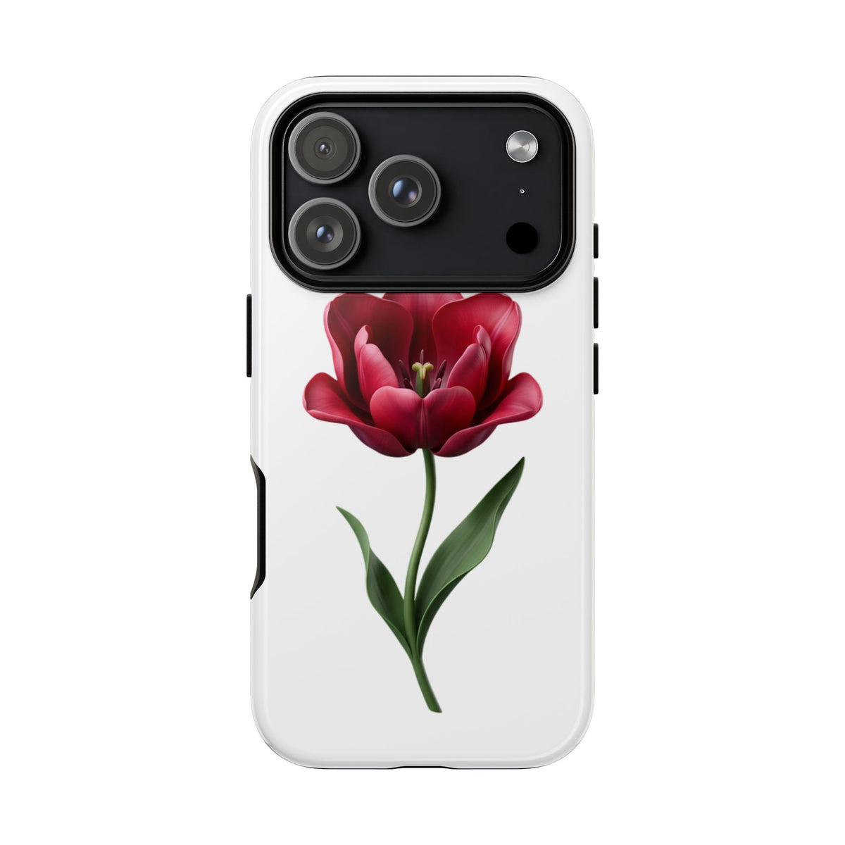 Tulip Floral Tough Phone Case – Protective Blossom iPhone Cover