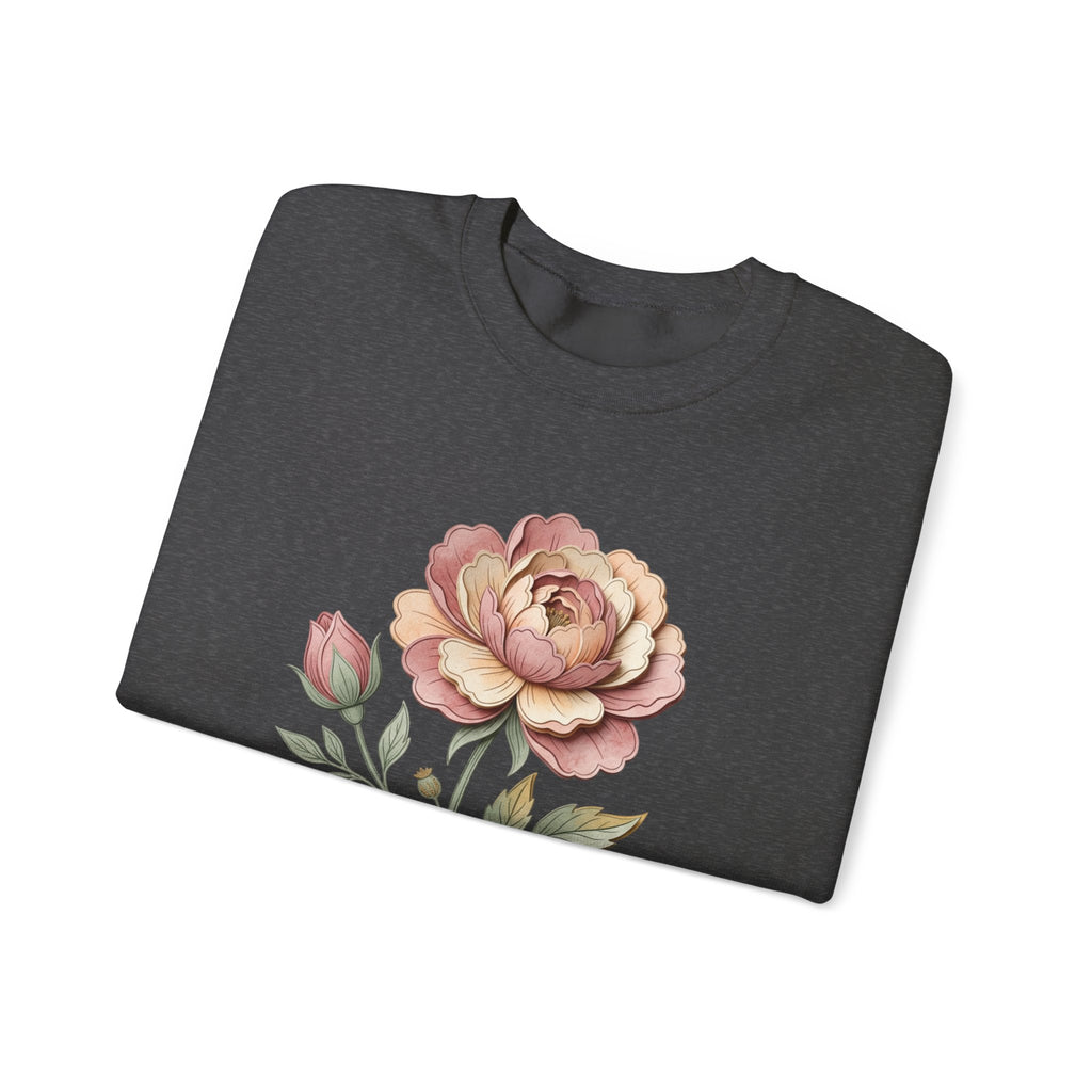 Floral Rose Crewneck Sweatshirt