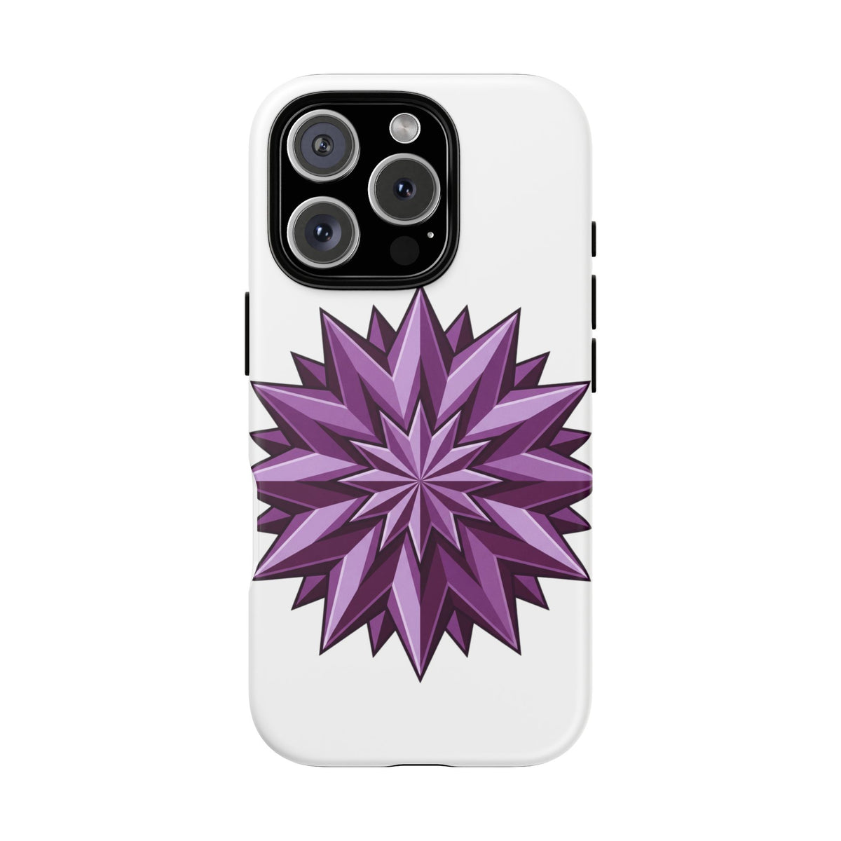 Purple Geometric Star Phone Case